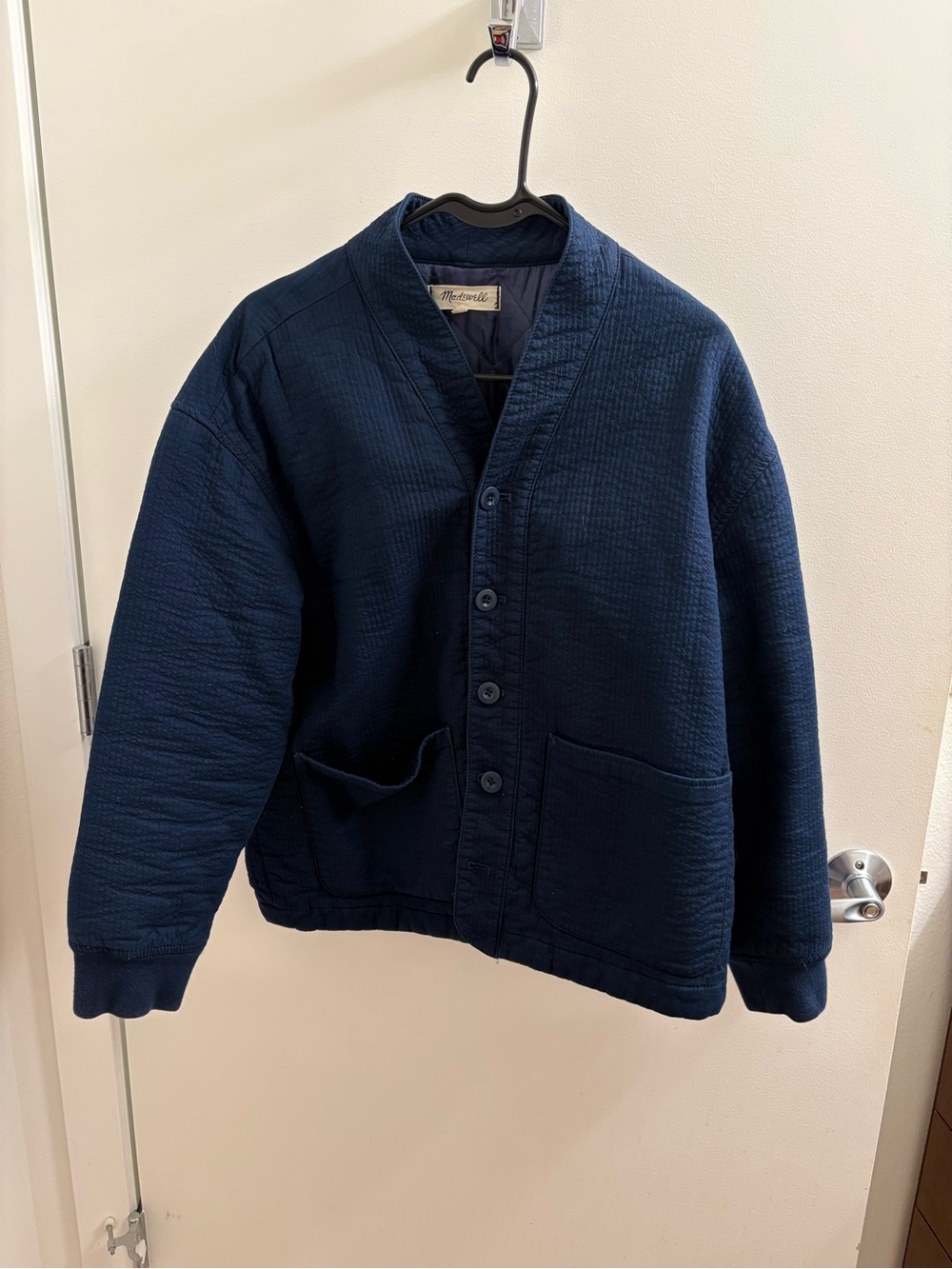 Navy Madewell Quilted Jacket